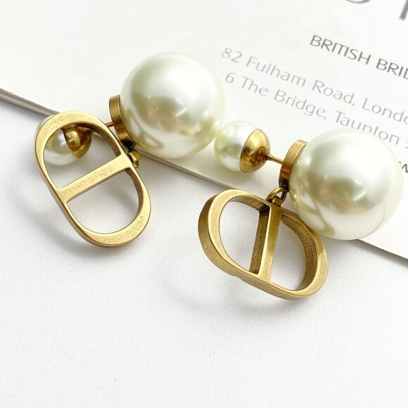 Dior double pearl earrings - Picture 5 of 7